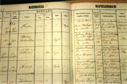 Birth/Baptism Record Book
